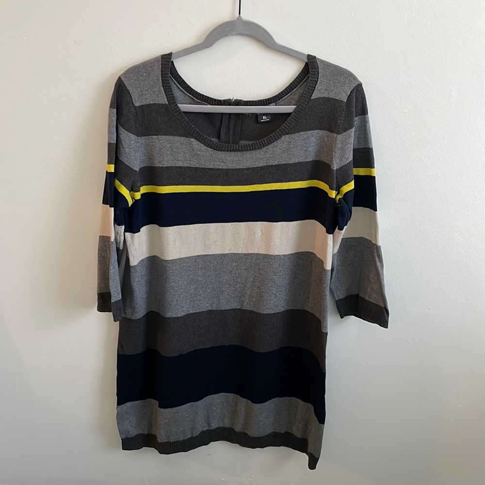 Motherhood Maternity Striped Sweater Dress